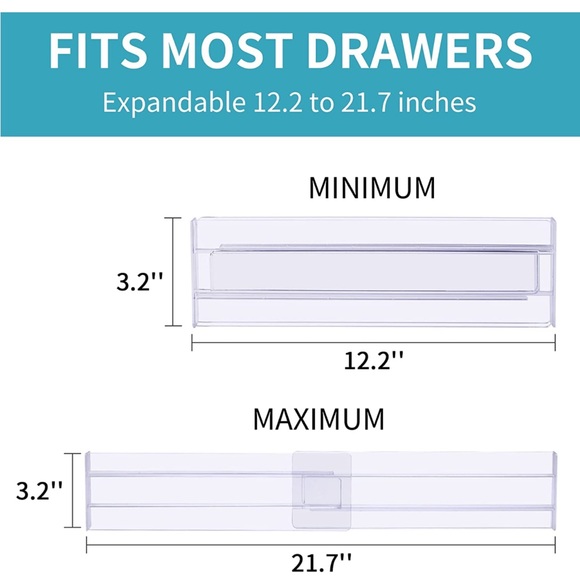 Storage & Organization Drawer Dividers Organizers 8 Pack Vtopmart Adjustable 32 High